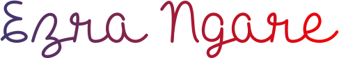 Ezra Ngare signature